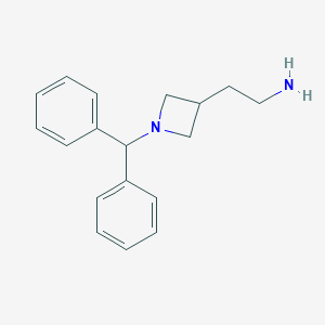 molecular formula C18H22N2 B063972 2-(1-Benzhydrylazetidin-3-YL)ethanamine CAS No. 162698-43-3
