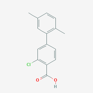 molecular formula C15H13ClO2 B6397246 2-Chloro-4-(2,5-dimethylphenyl)benzoic acid CAS No. 1261970-91-5