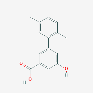 molecular formula C15H14O3 B6397259 3-(2,5-Dimethylphenyl)-5-hydroxybenzoic acid CAS No. 1261961-08-3
