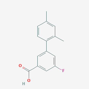 molecular formula C15H13FO2 B6397355 3-(2,4-Dimethylphenyl)-5-fluorobenzoic acid CAS No. 1261961-21-0