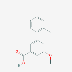 molecular formula C16H16O3 B6397392 3-(2,4-Dimethylphenyl)-5-methoxybenzoic acid CAS No. 1261947-40-3