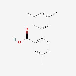 molecular formula C16H16O2 B6397443 2-(3,5-Dimethylphenyl)-5-methylbenzoic acid CAS No. 1261954-98-6