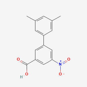 molecular formula C15H13NO4 B6397471 3-(3,5-Dimethylphenyl)-5-nitrobenzoic acid CAS No. 1261955-04-7
