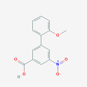 molecular formula C14H11NO5 B6397930 3-(2-Methoxyphenyl)-5-nitrobenzoic acid CAS No. 1138322-95-8