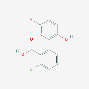 molecular formula C13H8ClFO3 B6399160 MFCD18319807 CAS No. 1261956-43-7