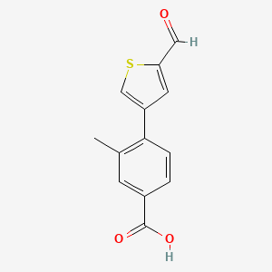 molecular formula C13H10O3S B6399208 MFCD18319813 CAS No. 1261962-04-2