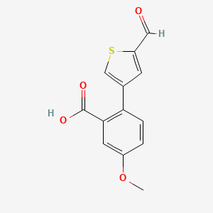 molecular formula C13H10O4S B6399249 MFCD18319830 CAS No. 1261995-48-5