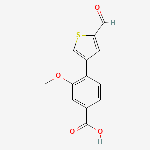 molecular formula C13H10O4S B6399274 MFCD18319828 CAS No. 1261930-36-2