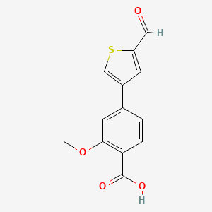 molecular formula C13H10O4S B6399300 MFCD18319832 CAS No. 1261928-14-6
