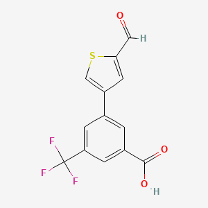 molecular formula C13H7F3O3S B6399325 MFCD18319842 CAS No. 1261933-34-9