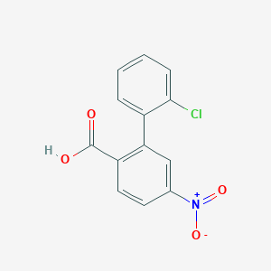 molecular formula C13H8ClNO4 B6399576 2-(2-Chlorophenyl)-4-nitrobenzoic acid CAS No. 1261963-51-2