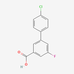 molecular formula C13H8ClFO2 B6399682 3-(4-Chlorophenyl)-5-fluorobenzoic acid CAS No. 1261920-99-3