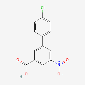 molecular formula C13H8ClNO4 B6399683 3-(4-Chlorophenyl)-5-nitrobenzoic acid CAS No. 1261921-25-8