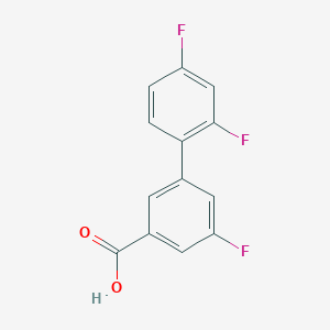 molecular formula C13H7F3O2 B6399731 3-(2,4-Difluorophenyl)-5-fluorobenzoic acid CAS No. 1261930-58-8