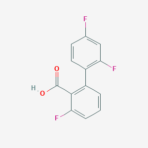 molecular formula C13H7F3O2 B6399741 2-(2,4-Difluorophenyl)-6-fluorobenzoic acid CAS No. 1261890-77-0