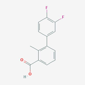 molecular formula C14H10F2O2 B6399792 3-(3,4-Difluorophenyl)-2-methylbenzoic acid CAS No. 1261921-33-8
