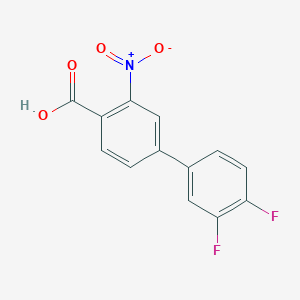 molecular formula C13H7F2NO4 B6399838 4-(3,4-Difluorophenyl)-2-nitrobenzoic acid CAS No. 887243-41-6