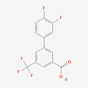 molecular formula C14H7F5O2 B6399847 3-(3,4-Difluorophenyl)-5-trifluoromethylbenzoic acid CAS No. 1261903-83-6