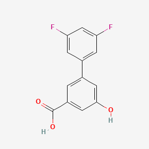 molecular formula C13H8F2O3 B6399880 3-(3,5-Difluorophenyl)-5-hydroxybenzoic acid CAS No. 1261964-71-9