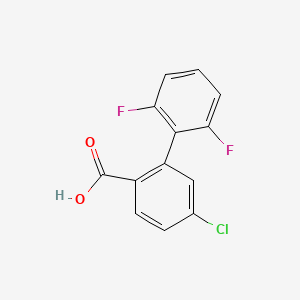 molecular formula C13H7ClF2O2 B6400224 4-Chloro-2-(2,6-difluorophenyl)benzoic acid CAS No. 1262006-14-3