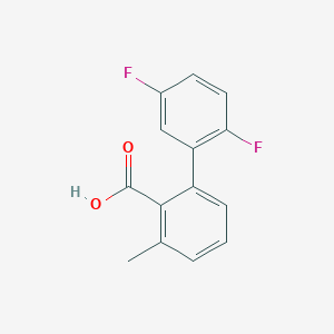 molecular formula C14H10F2O2 B6400262 2-(2,5-Difluorophenyl)-6-methylbenzoic acid CAS No. 1262006-35-8