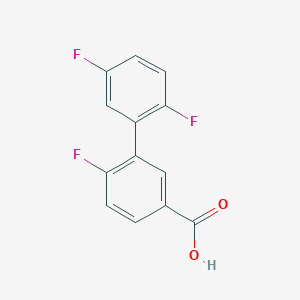 molecular formula C13H7F3O2 B6400308 3-(2,5-Difluorophenyl)-4-fluorobenzoic acid CAS No. 1261933-57-6