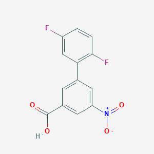 molecular formula C13H7F2NO4 B6400324 3-(2,5-Difluorophenyl)-5-nitrobenzoic acid CAS No. 1261991-29-0