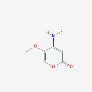 5-Methoxy-4-(methylamino)pyran-2-one