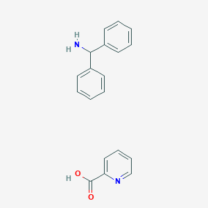 Benzenemethanamine, alpha-phenyl-, 2-pyridinecarboxylate