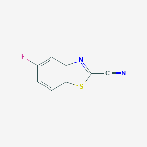 molecular formula C8H3FN2S B064022 5-Fluorobenzo[d]thiazole-2-carbonitrile CAS No. 169776-03-8
