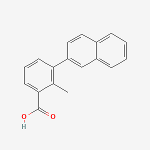 molecular formula C18H14O2 B6403884 2-Methyl-3-(naphthalen-2-YL)benzoic acid CAS No. 1261921-12-3