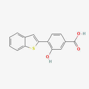 molecular formula C15H10O3S B6404416 4-[Benzo(b)thiophen-2-yl]-3-hydroxybenzoic acid CAS No. 1261898-18-3