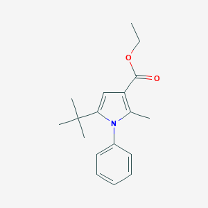 ethyl 5-(tert-butyl)-2-methyl-1-phenyl-1H-pyrrole-3-carboxylate