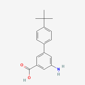 molecular formula C17H19NO2 B6404545 3-Amino-5-(4-T-butylphenyl)benzoic acid CAS No. 1261911-71-0
