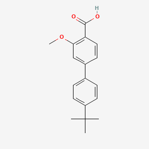 molecular formula C18H20O3 B6404595 2-Methoxy-4-(4-T-butylphenyl)benzoic acid CAS No. 1261923-76-5