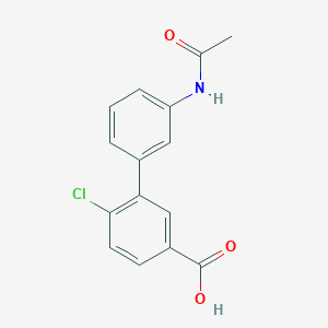 molecular formula C15H12ClNO3 B6404763 3-(3-Acetylaminophenyl)-4-chlorobenzoic acid CAS No. 1261908-35-3