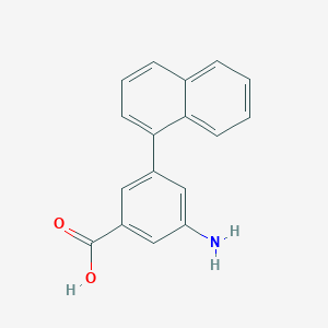 molecular formula C17H13NO2 B6406346 3-Amino-5-(naphthalen-1-yl)benzoic acid CAS No. 1261938-00-4