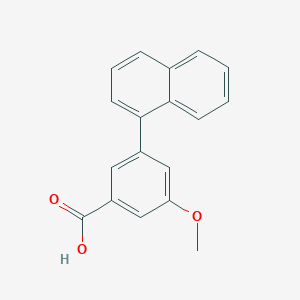 molecular formula C18H14O3 B6406373 3-Methoxy-5-(naphthalen-1-yl)benzoic acid CAS No. 1261998-88-2
