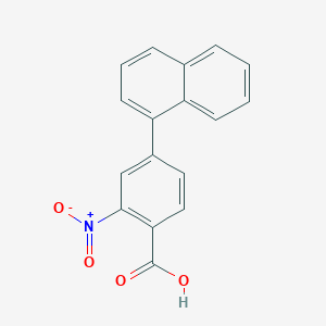 molecular formula C17H11NO4 B6406397 4-(Naphthalen-1-yl)-2-nitrobenzoic acid CAS No. 1195192-90-5