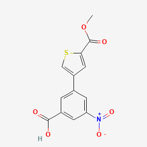 molecular formula C13H9NO6S B6406565 3-[5-(Methoxycarbonyl)thiophen-3-YL]-5-nitrobenzoic acid CAS No. 1261999-25-0