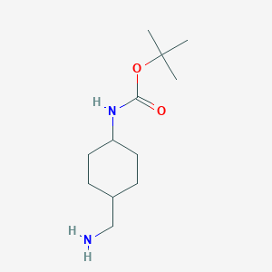 molecular formula C12H24N2O2 B064069 tert-Butyl (trans-4-(aminomethyl)cyclohexyl)carbamate CAS No. 177583-27-6