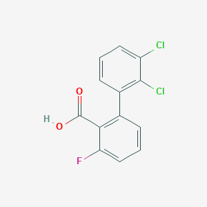 molecular formula C13H7Cl2FO2 B6407223 2-(2,3-Dichlorophenyl)-6-fluorobenzoic acid CAS No. 1261892-91-4