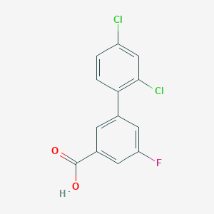 molecular formula C13H7Cl2FO2 B6407354 3-(2,4-Dichlorophenyl)-5-fluorobenzoic acid CAS No. 1261984-18-2