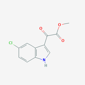 molecular formula C11H8ClNO3 B064075 Methyl 2-(5-chloro-1H-indol-3-YL)-2-oxoacetate CAS No. 163160-55-2