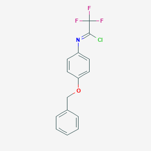 N-(4-Benzyloxy-phenyl)-2,2,2-trifluoro-acetimidoyl chloride