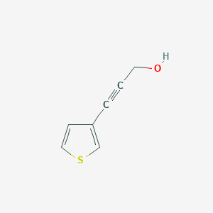 molecular formula C7H6OS B064085 3-(3-Thienyl)-2-propyn-1-ol CAS No. 170859-75-3