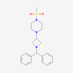 1-[1-(Diphenylmethyl)-3-azetidinyl]-4-(methylsulfonyl)-piperazine
