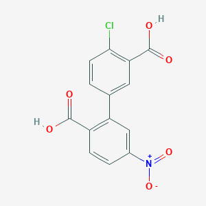 molecular formula C14H8ClNO6 B6409581 MFCD18322363 CAS No. 1261936-58-6