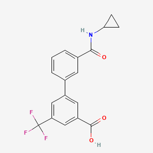 molecular formula C18H14F3NO3 B6409709 MFCD18322395 CAS No. 1262010-09-2