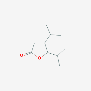 molecular formula C10H16O2 B064098 2,3-di(propan-2-yl)-2H-furan-5-one CAS No. 164410-36-0